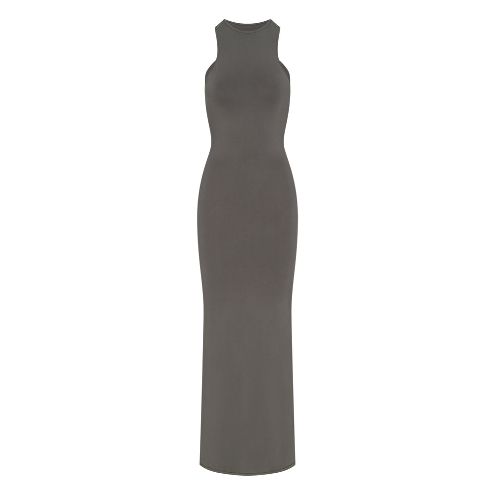 Skims SMOOTH LOUNGE OPEN RACERBACK Dress Tmavo Siva | CJYR-15462