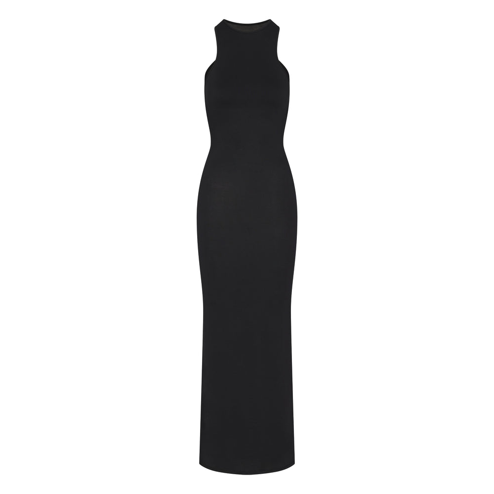 Skims SMOOTH LOUNGE OPEN RACERBACK Dress Čierne | SJKD-10623