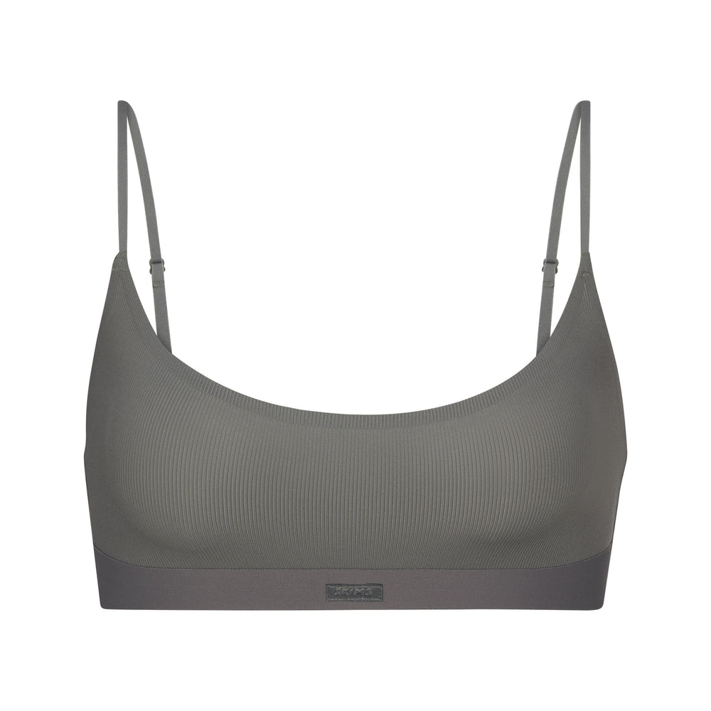 Skims SMOOTH RIB SCOOP NECK Bralette Tmavo Siva | ZBXQ-64283