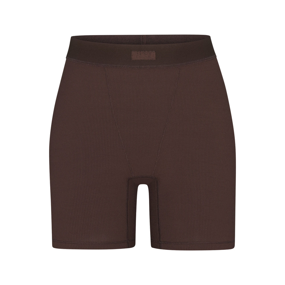 Skims SOFT LOUNGE Boxer Shorts Čokoláda | AGUR-83546