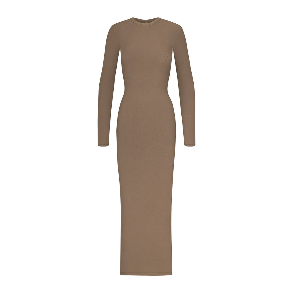 Skims SOFT LOUNGE CREW NECK LONG Dress Marhule | MGNP-19742