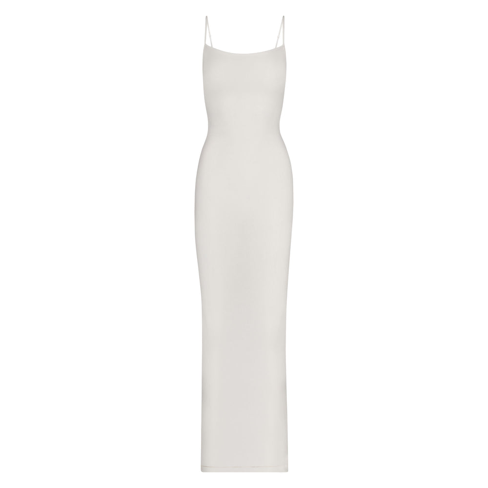 Skims SOFT LOUNGE LONG SLIP Dress Biele | DJLP-54276