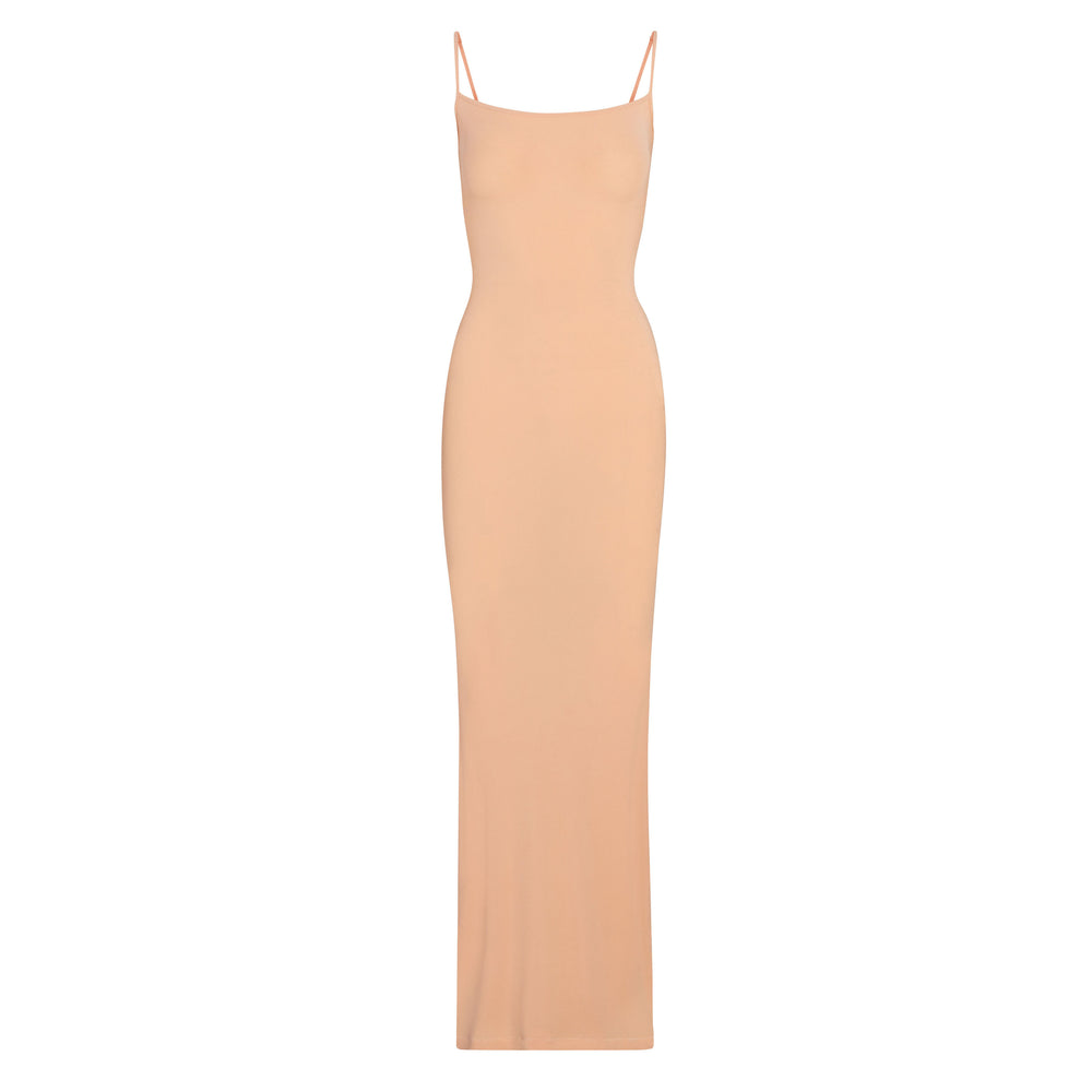 Skims SOFT LOUNGE LONG SLIP Dress Oranžové | EVCB-52439
