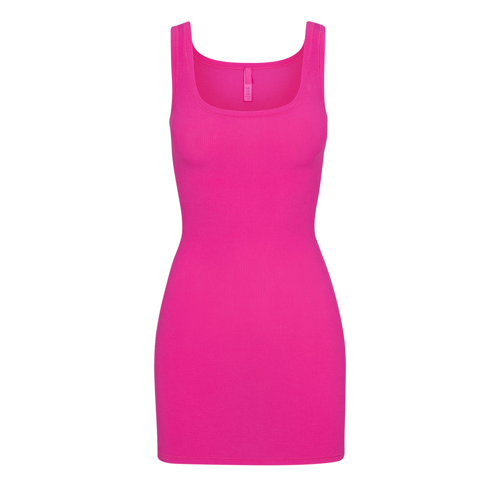 Skims SOFT LOUNGE MINI Dress Ruzove | OJLV-67824