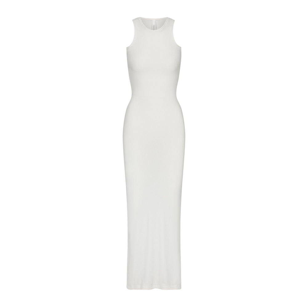 Skims SOFT LOUNGE SHIMMER RACERBACK Dress Biele | QZCL-09128