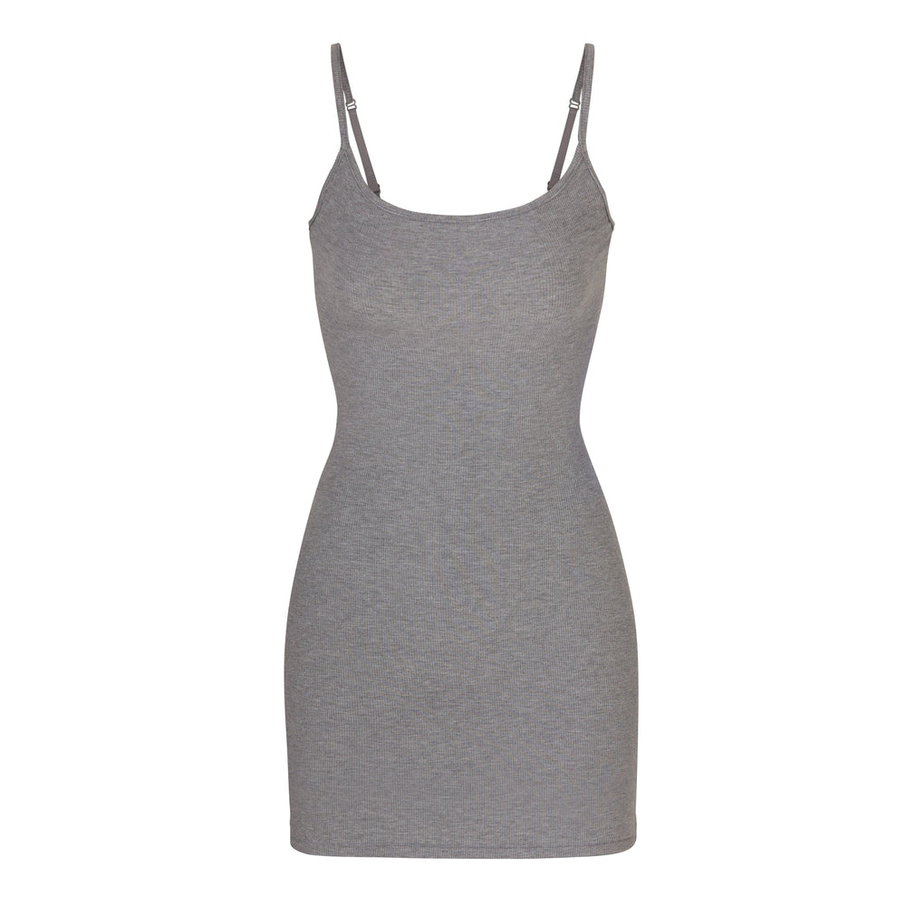 Skims SOFT LOUNGE SLIP Dress Siva | XPAQ-12706