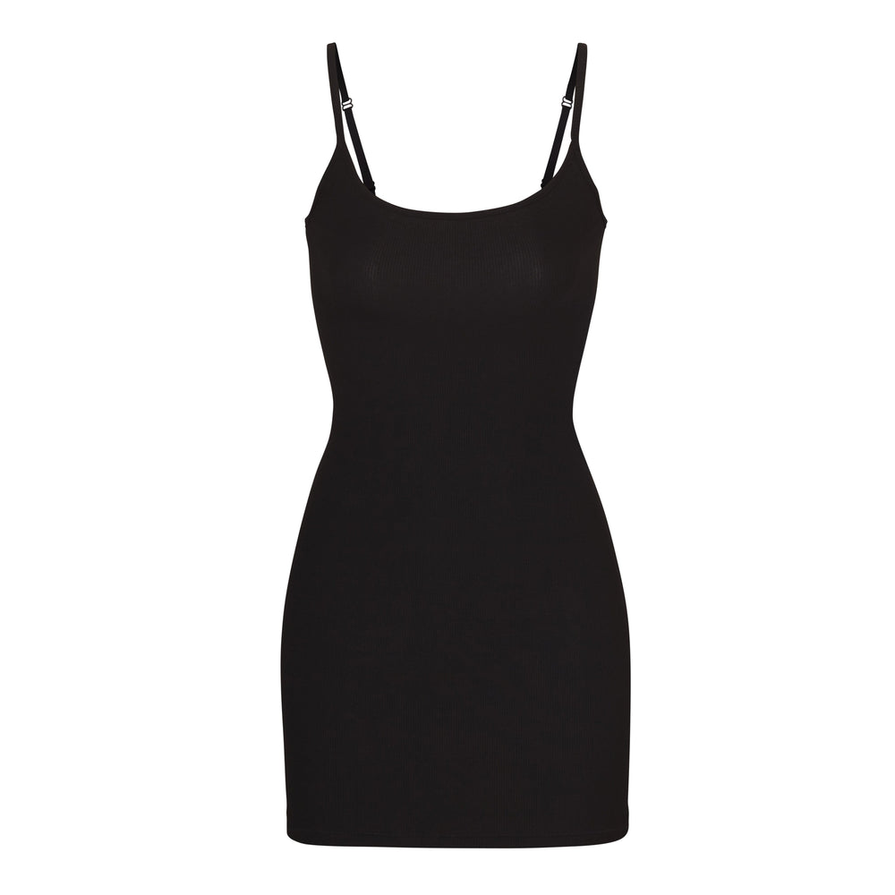 Skims SOFT LOUNGE SLIP Dress Čierne | HFQR-61984