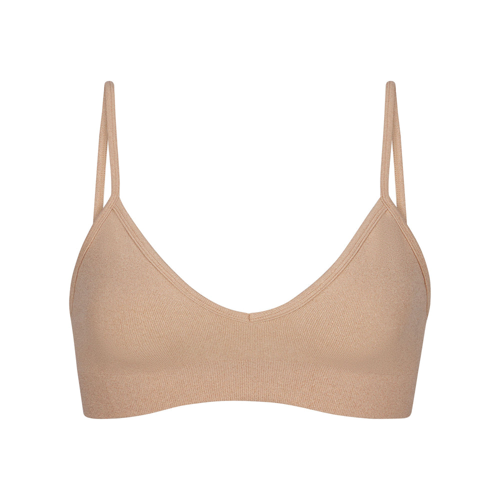Skims SOFT SMOOTHING SHINE Bralette Béžové | DHRP-18043