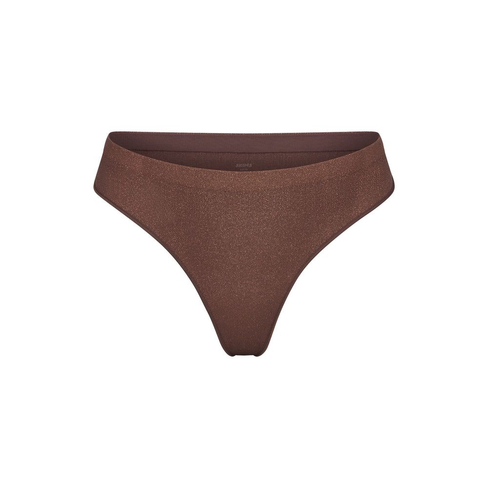 Skims SOFT SMOOTHING SHINE Thong Čokoláda | PTJQ-41372