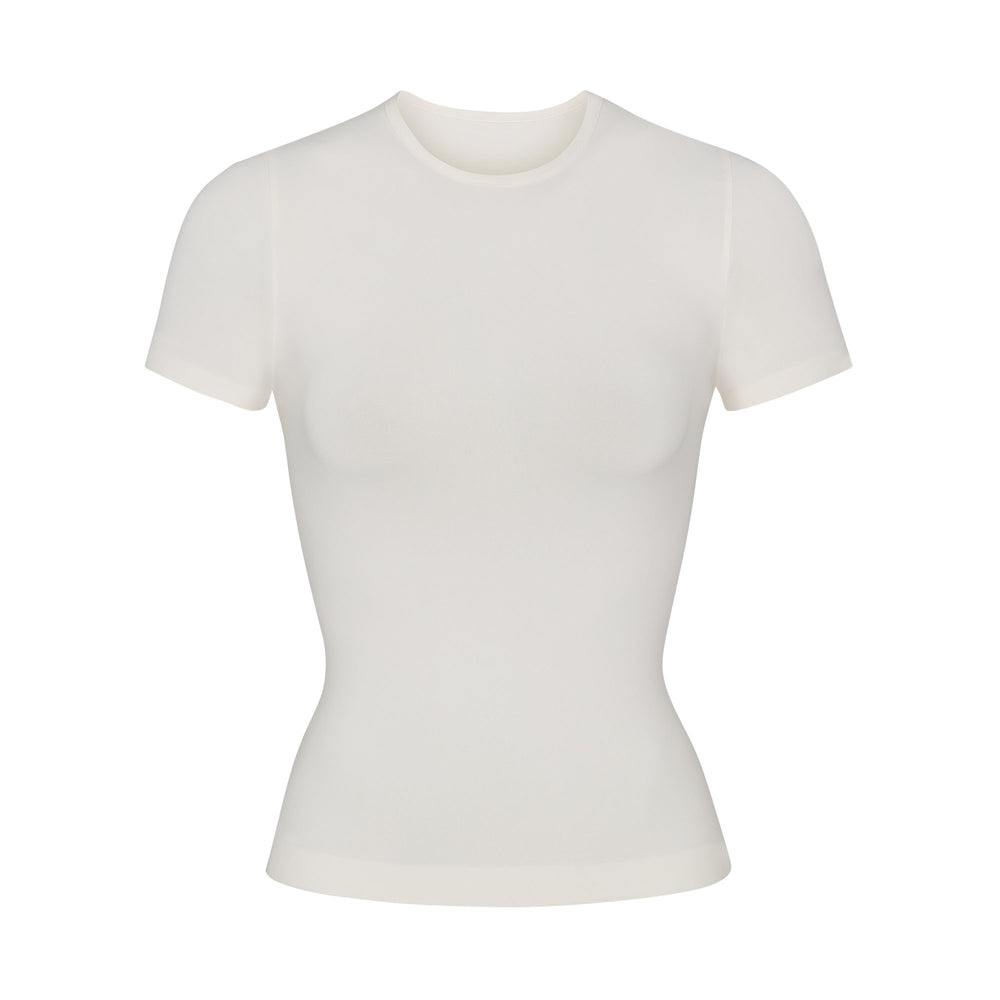 Skims SOFT SMOOTHING T-shirt Biele | MLKT-03124