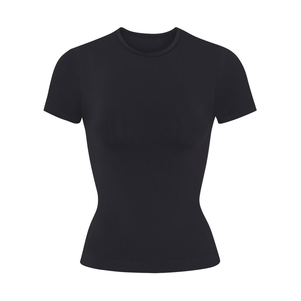 Skims SOFT SMOOTHING T-shirt Čierne | OVSD-13095