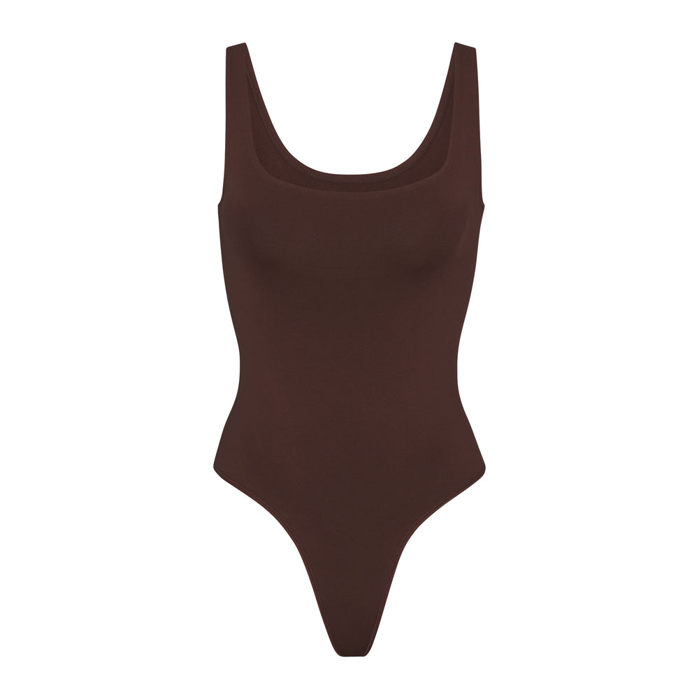Skims SOFT SMOOTHING Thong Bodysuit Čokoláda | LZTR-24387