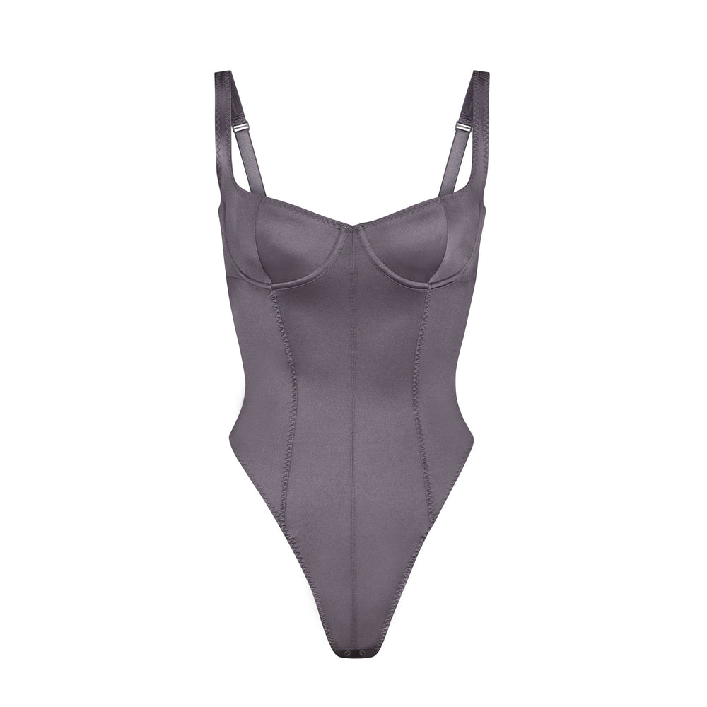 Skims STRETCH SATIN Stretch Satin Bodysuit Nachový | MXLE-87320