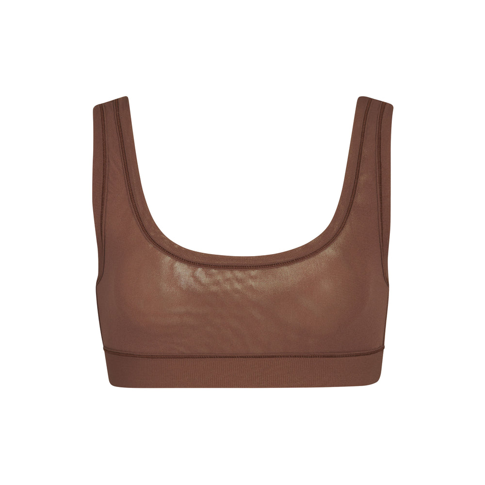 Skims SUMMER MESH SCOOP Bralette Čokoláda | SRLK-37945