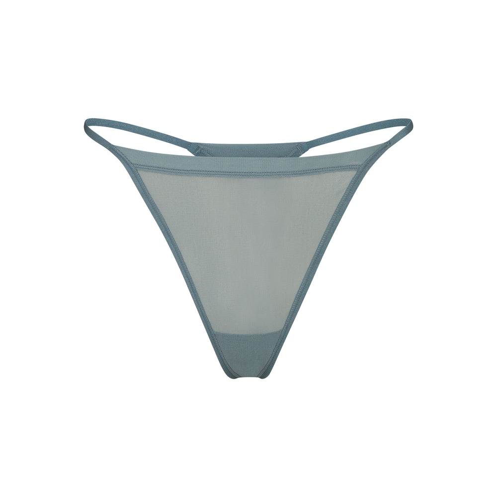 Skims SUMMER MESH STRING Thong Modre | LUGB-89730