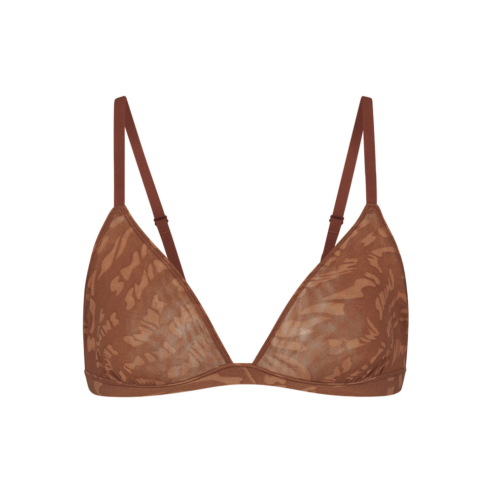 Skims SUMMER MESH TRIANGLE Bralette Hnede | FWQZ-13785