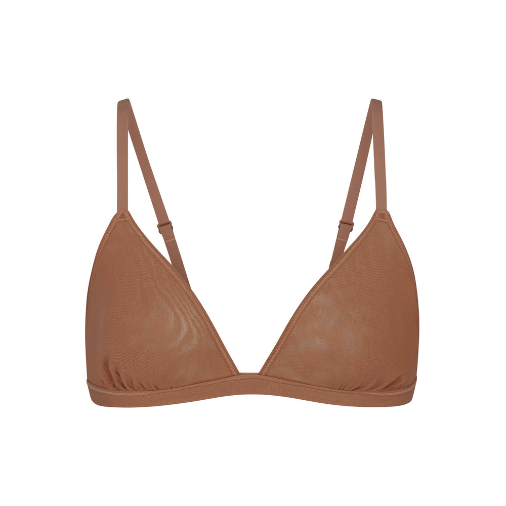 Skims SUMMER MESH TRIANGLE Bralette Hnede | LTHV-06498