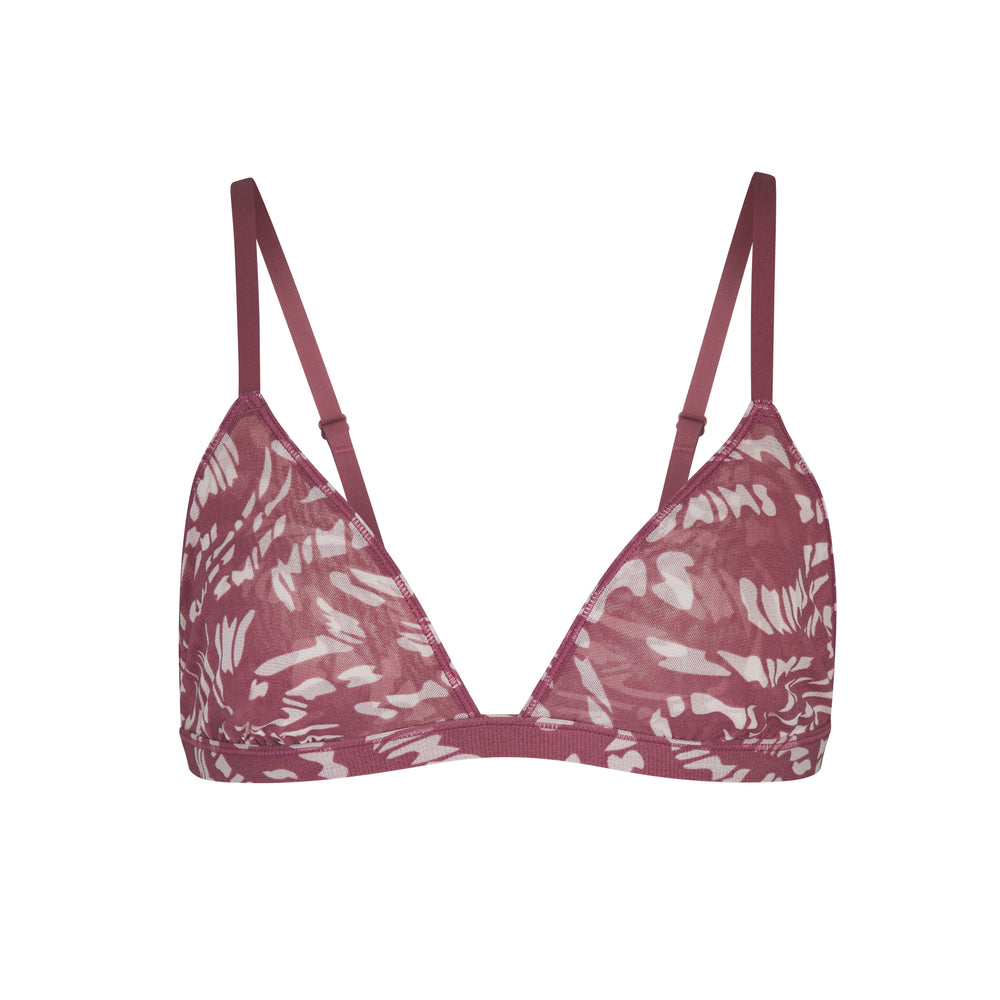 Skims SUMMER MESH TRIANGLE Bralette RASPBERRY SWIRL | FANO-34906