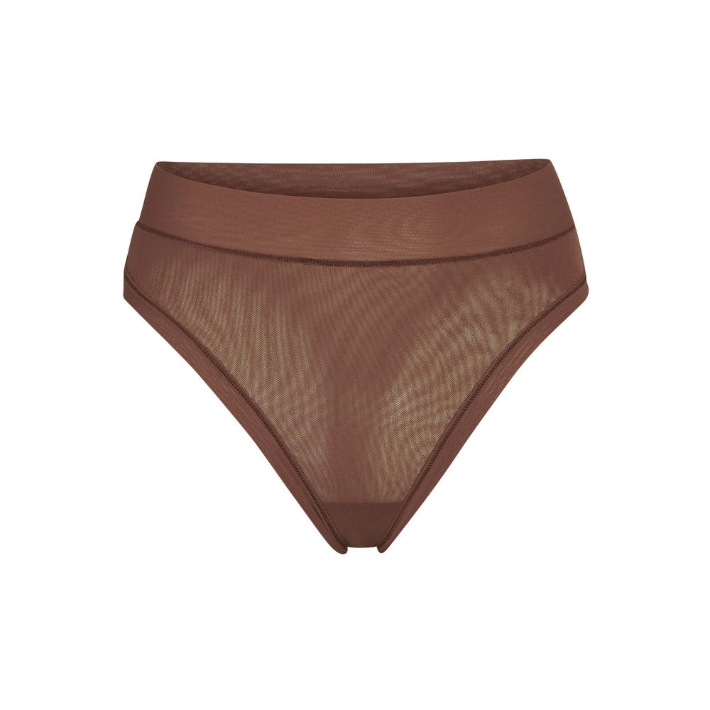 Skims SUMMER MESH Thong Čokoláda | CRDO-71832