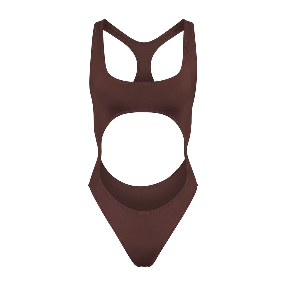 Skims SWIM CUT OUT MONOKINI One Piece Čokoláda | GDHQ-81064