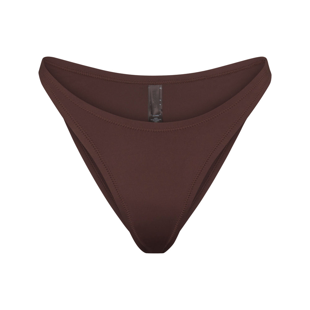 Skims SWIM DIPPED MID WAIST BOTTOMS Two Pieces Čokoláda | FVZD-52908