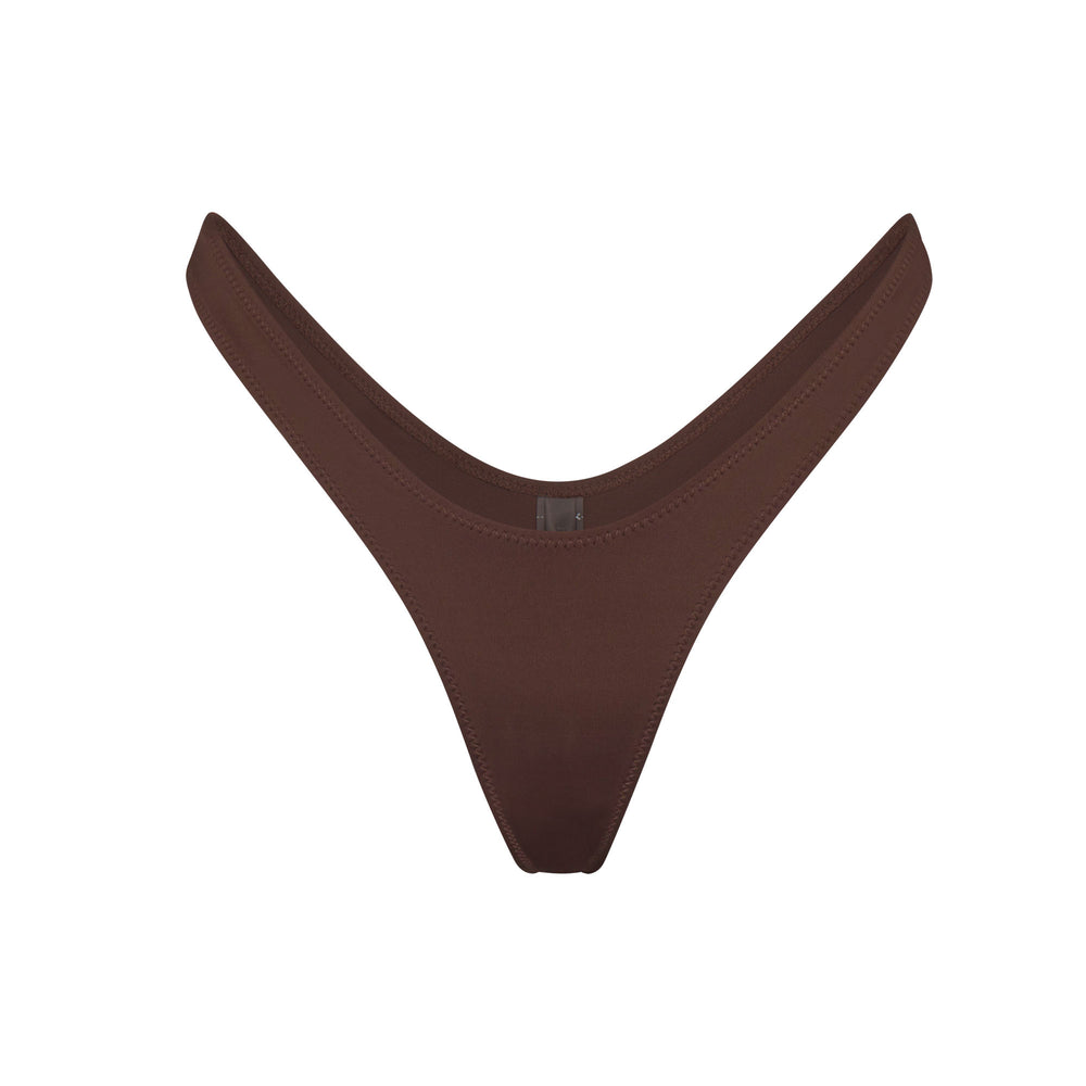 Skims SWIM MICRO TANGA BIKINI BOTTOMS Two Pieces Čokoláda | RSED-70695
