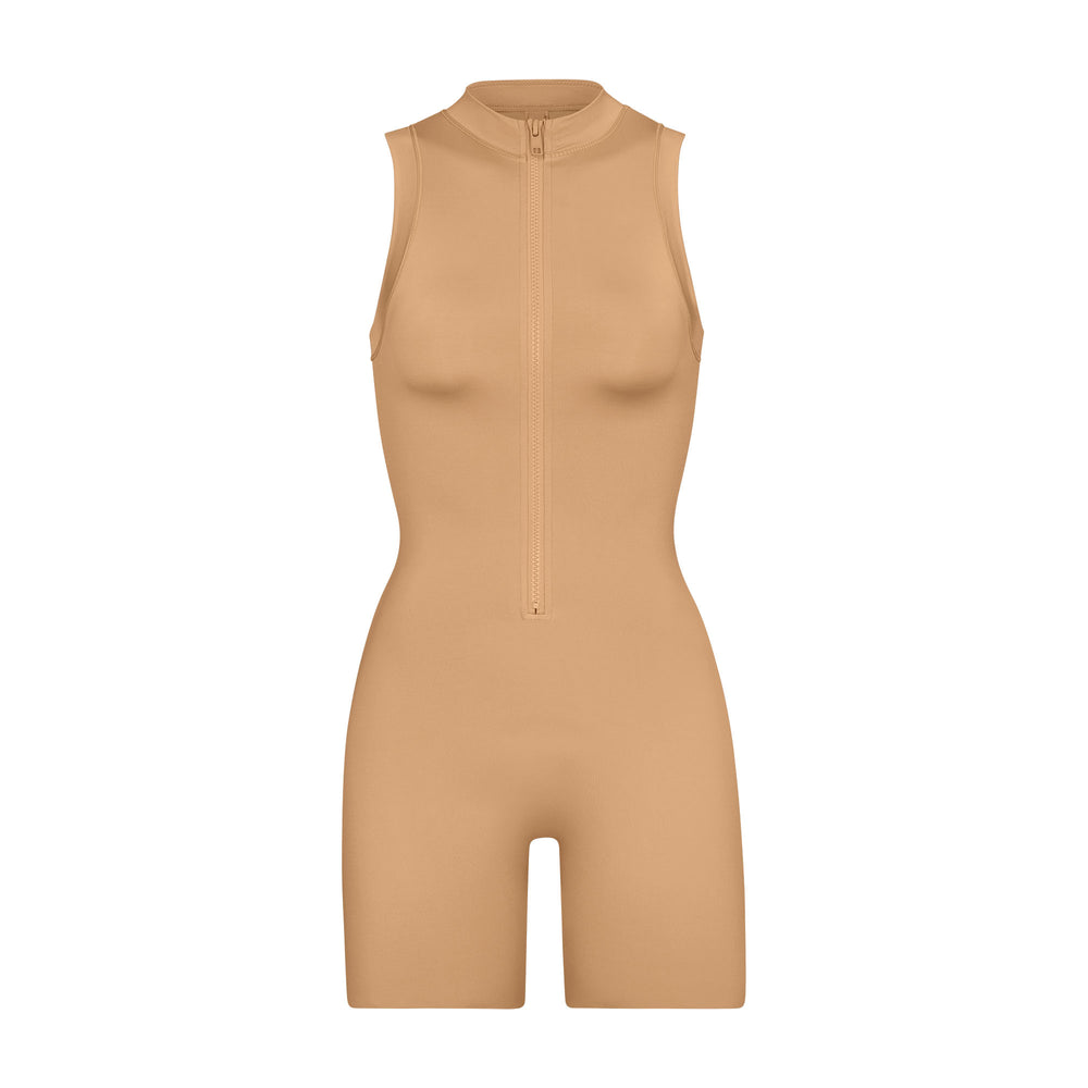 Skims SWIM MOCK NECK CYCLE SUIT One Piece Béžové | IKXN-15729