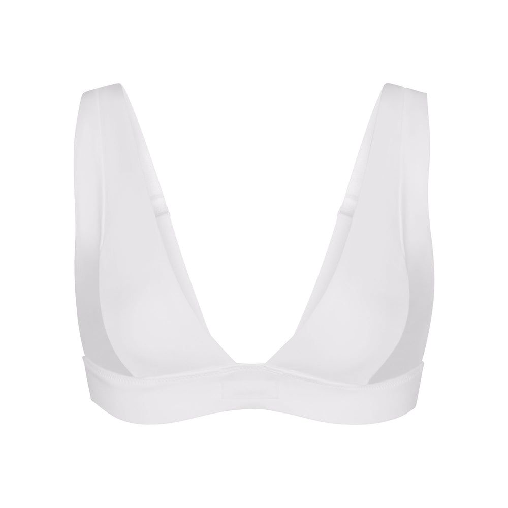 Skims SWIM PLUNGE Bikini Top Biele | DXFY-81962