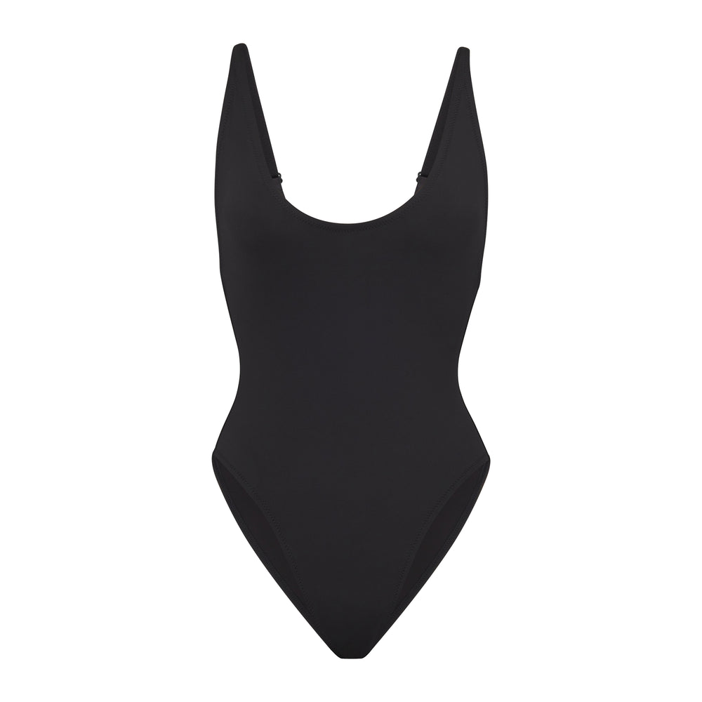 Skims SWIM SCOOP NECK One Piece Čierne | BPXY-63518