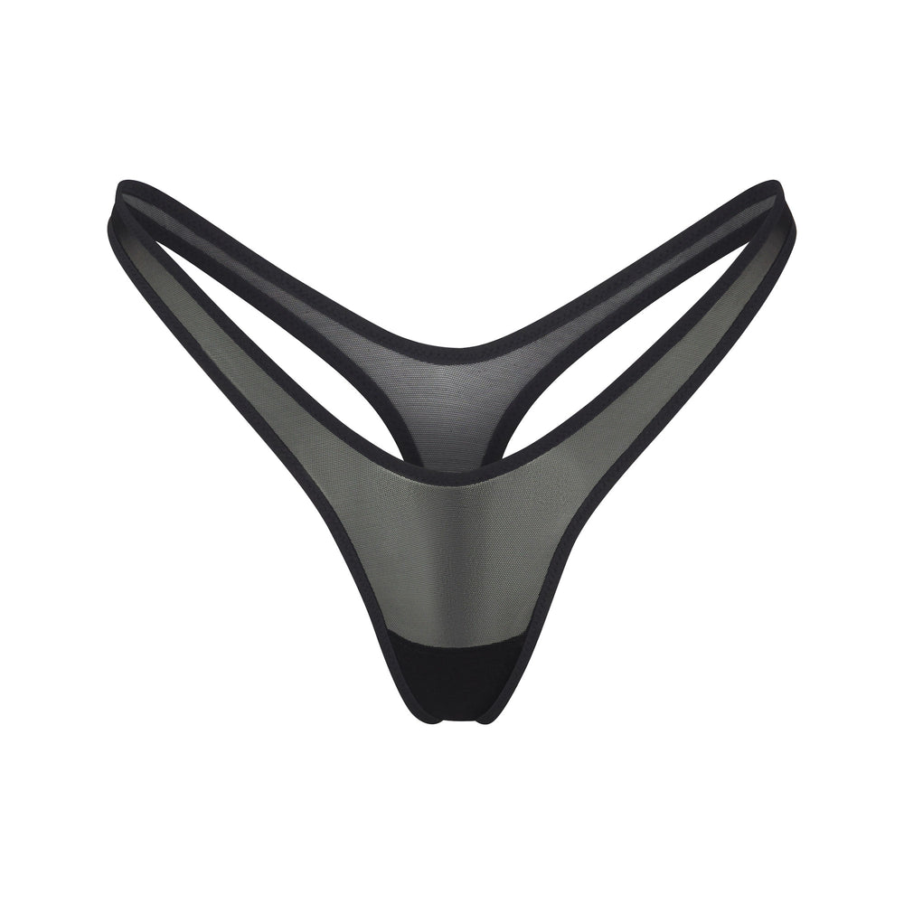 Skims ULTRA FINE MESH MICRO DIPPED Thong Čierne | PBCY-27543