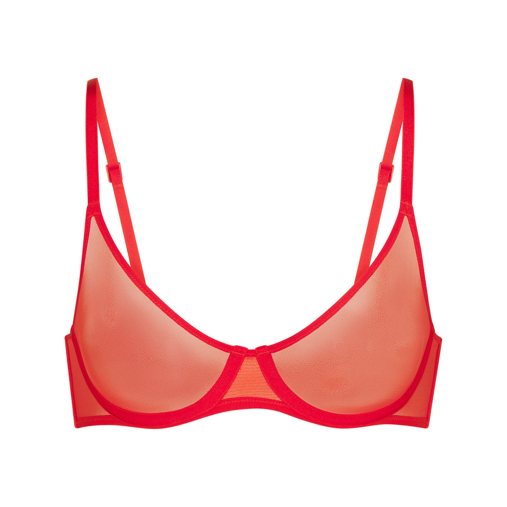 Skims ULTRA FINE MESH SCOOP Underwire Bra Oranžové | ADLJ-54028