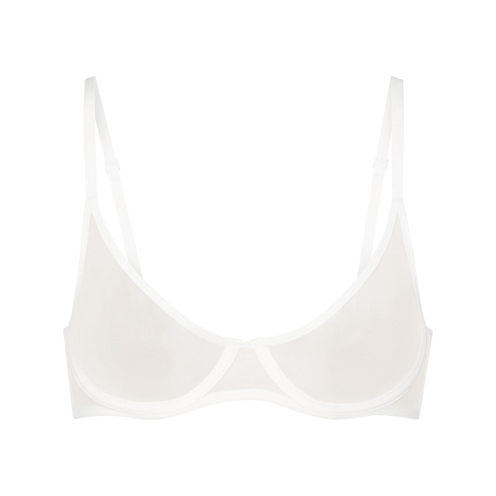 Skims ULTRA FINE MESH SCOOP Underwire Bra Biele | FJVK-57201