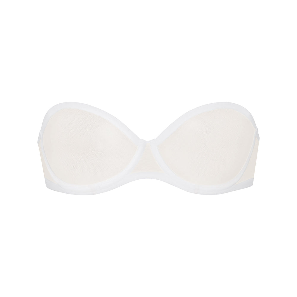 Skims ULTRA FINE MESH Strapless Bra Biele | VHML-89245