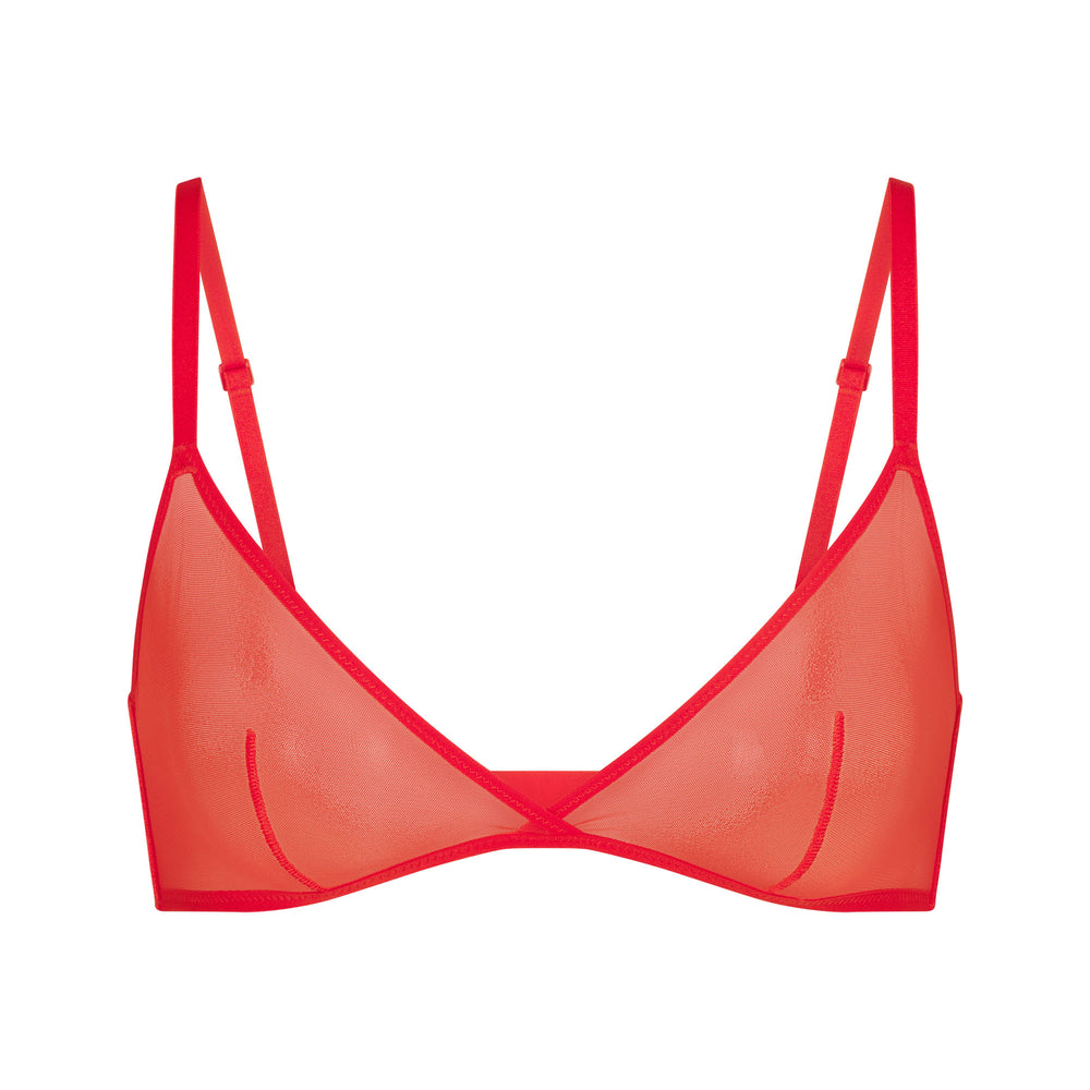 Skims ULTRA FINE MESH TRIANGLE Bralette Oranžové | NPWC-93806
