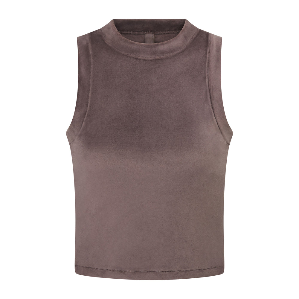 Skims VELOUR CREW NECK Tank Nachový Siva | NBMK-67253