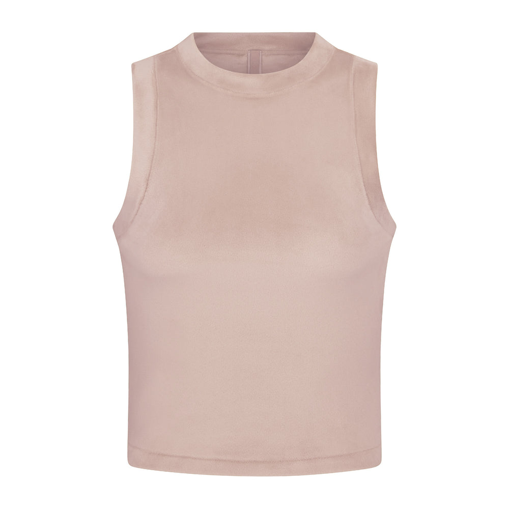 Skims VELOUR CREW NECK Tank Svetlo Ruzove | UPFK-13708