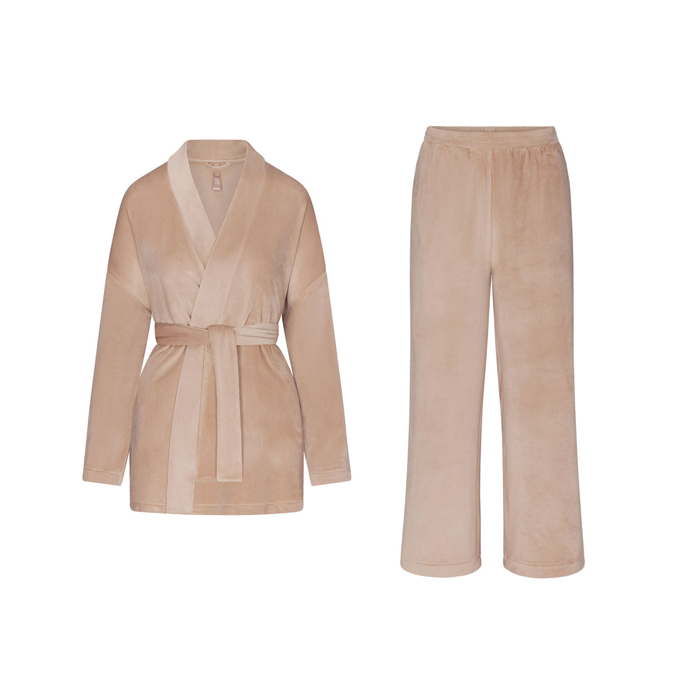 Skims VELOUR WRAP Sleep Set Oranžové | CLZE-85679