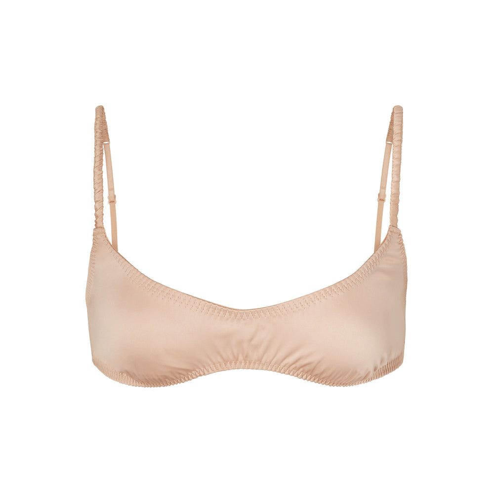 Skims WOVEN SHINE SCRUNCHIE SCOOP Bralette Ruzove | MENX-81723