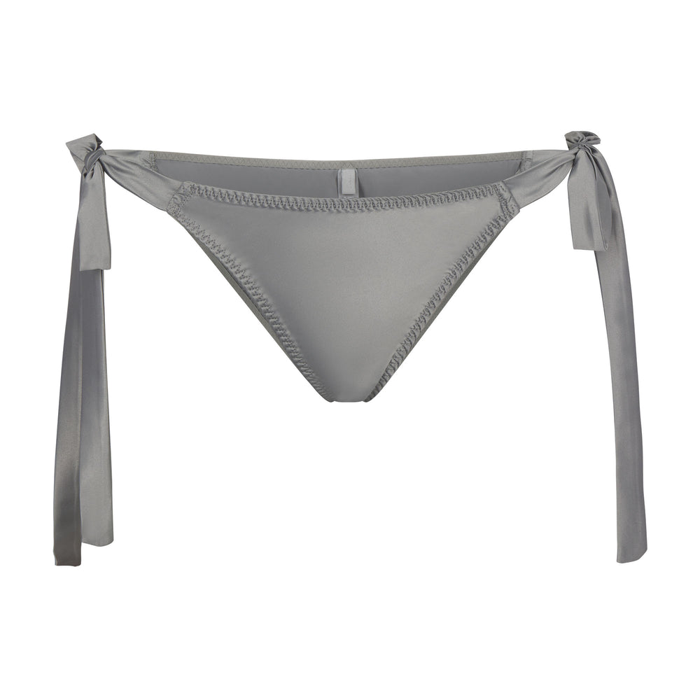 Skims WOVEN SHINE TIE SIDE Brief Svetlo Siva | UYLI-34085