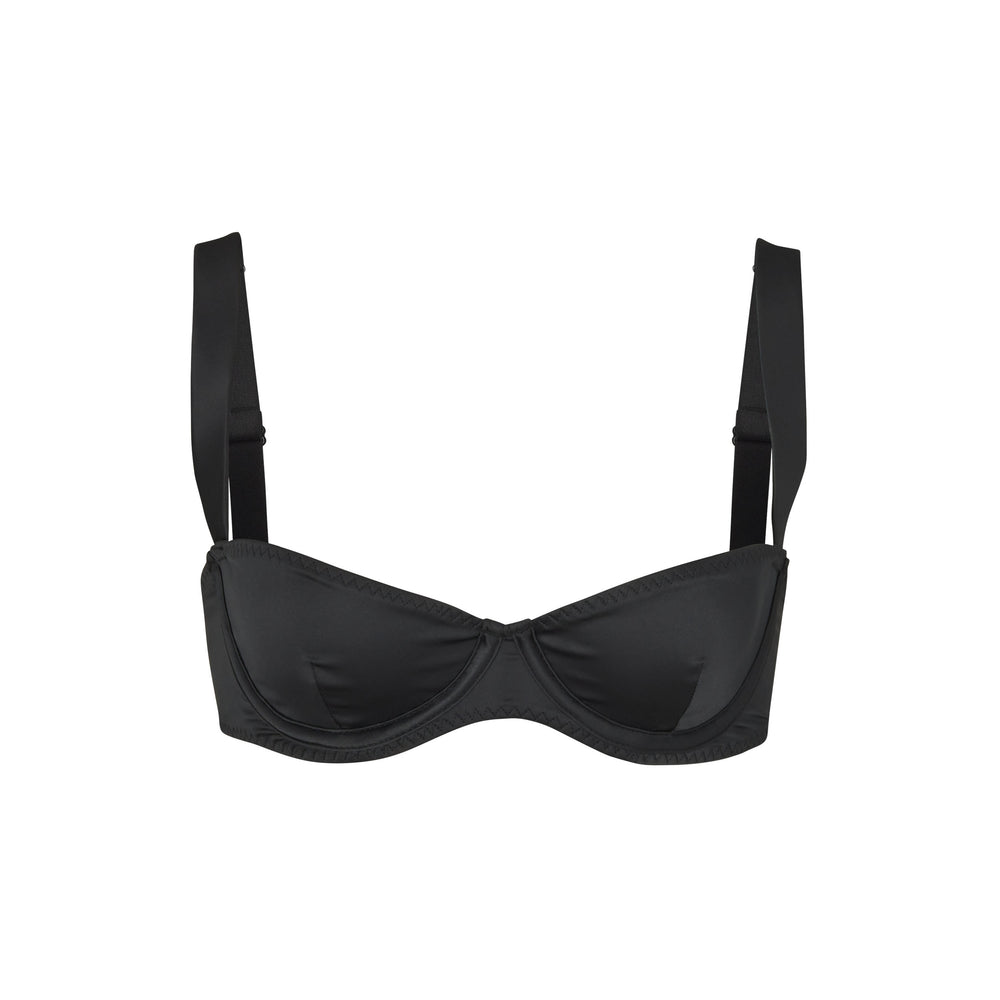 Skims WOVEN SHINE Underwire Bra Čierne | EQGK-92183